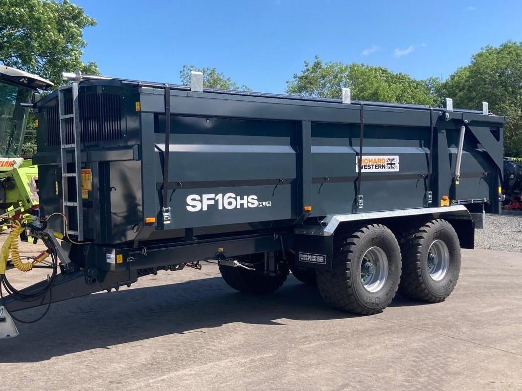 SF16HS PLUS GRAIN TRAILER, 560, MAN ROS, TOW OUTS, GREY