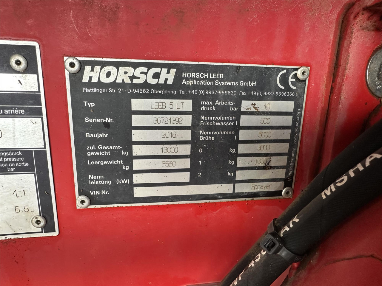 HORSCH SPRAYER LEEB 5LT