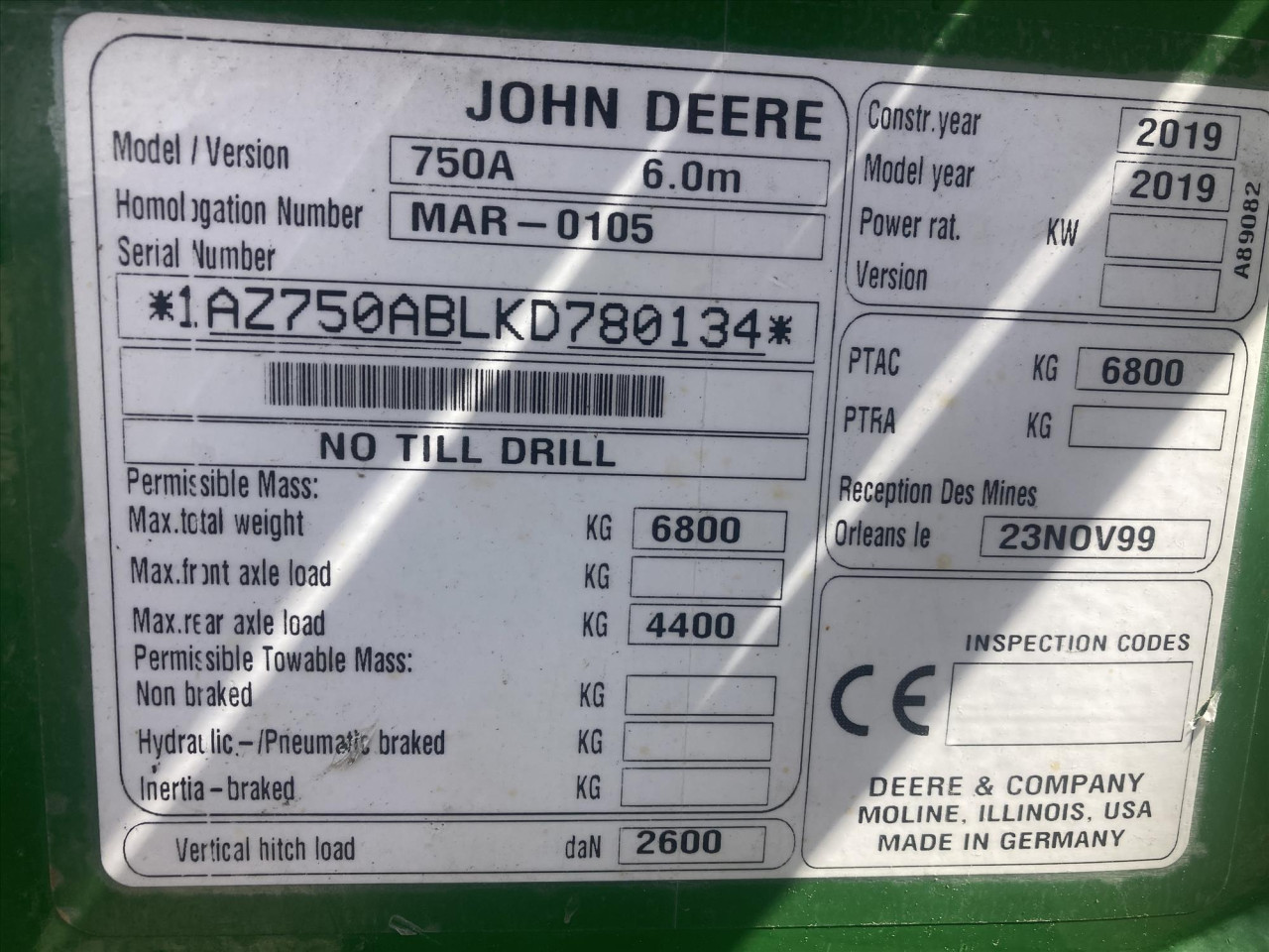 JD 750 A