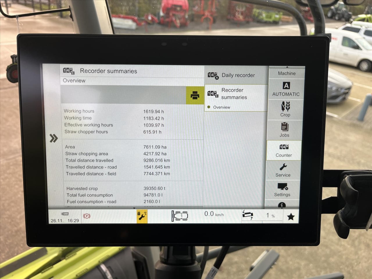 LEXION 8800TT C/W V1380 VARIO CUTTERBAR (53602033)