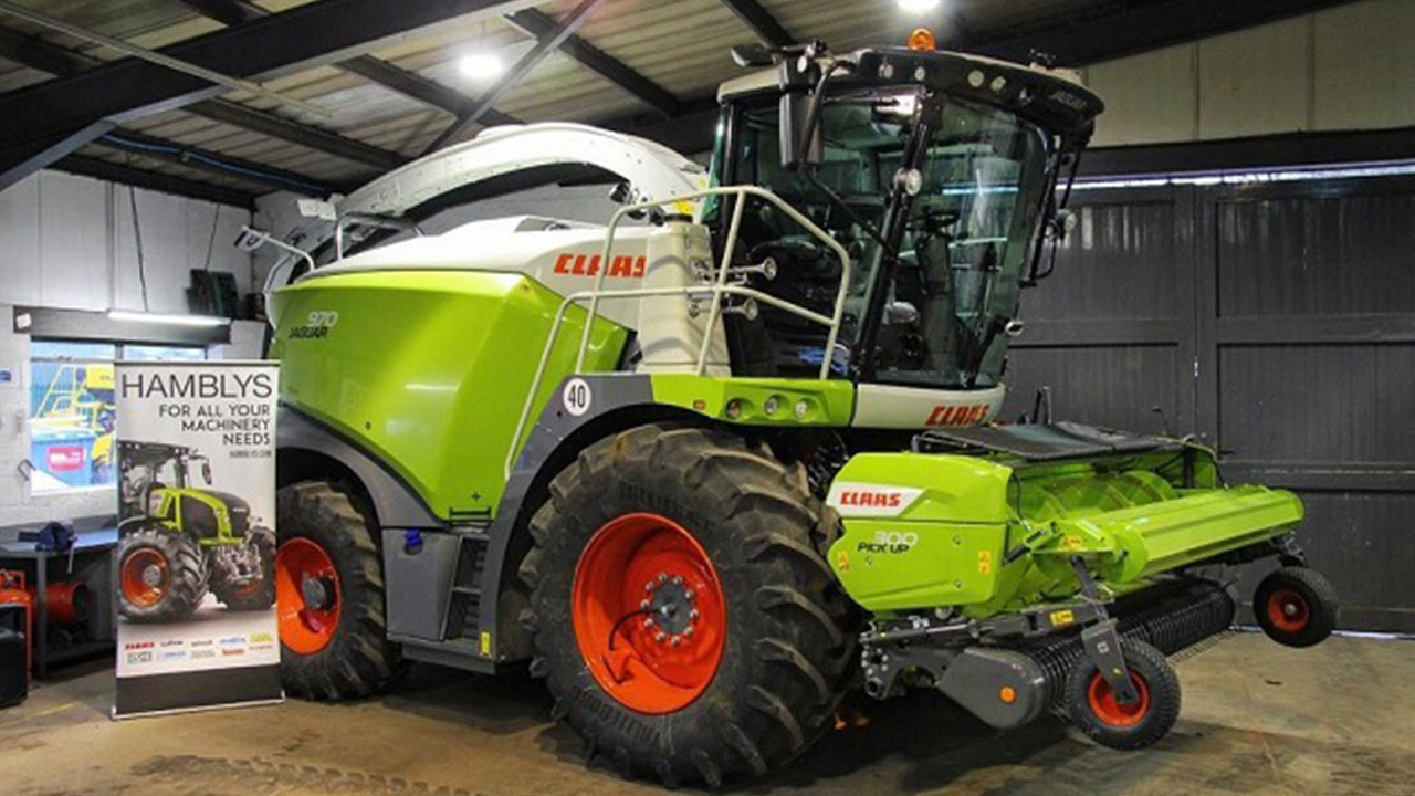 Another CLAAS forage harvester on display