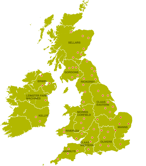 First CLAAS Used dealer location map